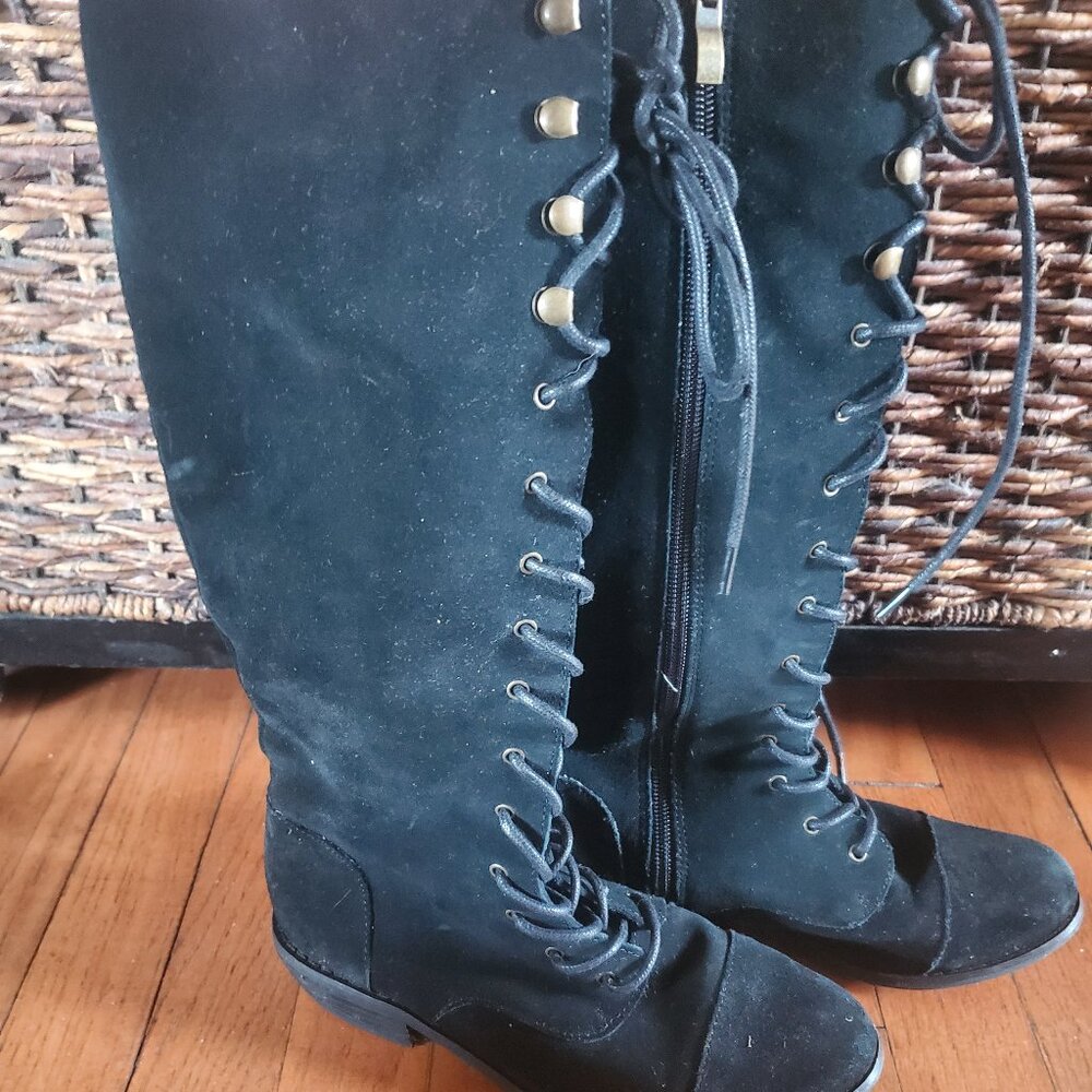 Joyfolie Girl's 4Y Indy Black Boots